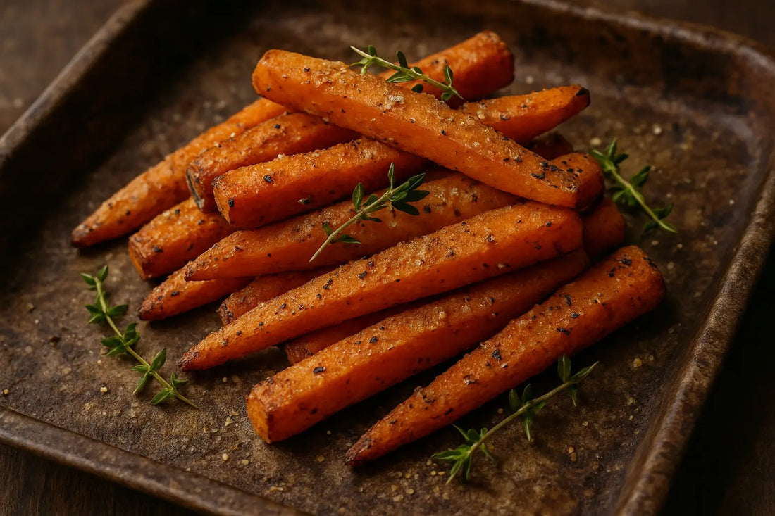 Carottes rôties à l’érable vieilli en fût