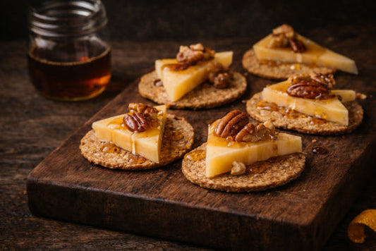 Bouchées de cheddar à l’érable vieilli en fût de chêne